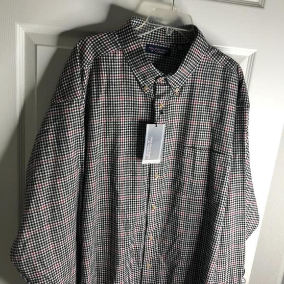 Roundtree & Yorke Men's Portuguese Flannel Button Down Shirt NEW ~ Size 3XT - Picture 2 of 4